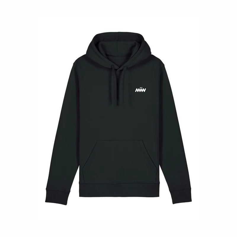 Ekologisk hoodie med liten logotyp