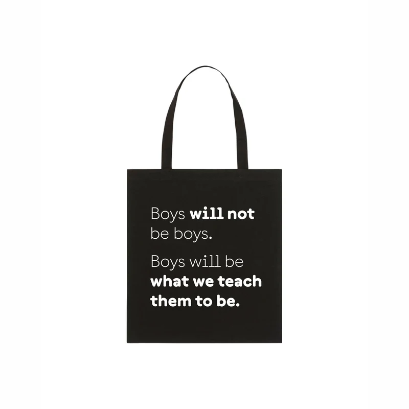 Ekologisk tygpåse – Boys will not be boys