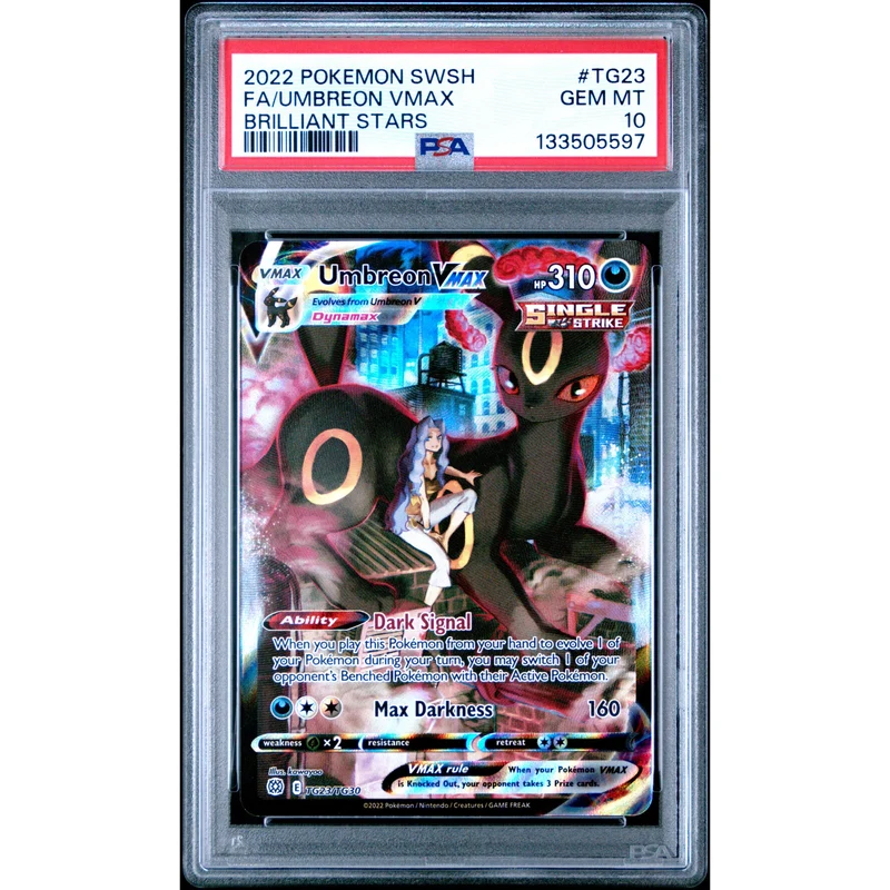 Pokémon TCG: Umbreon Vmax #TG23 PSA 10 - Brilliant Stars Trainer Gallery
