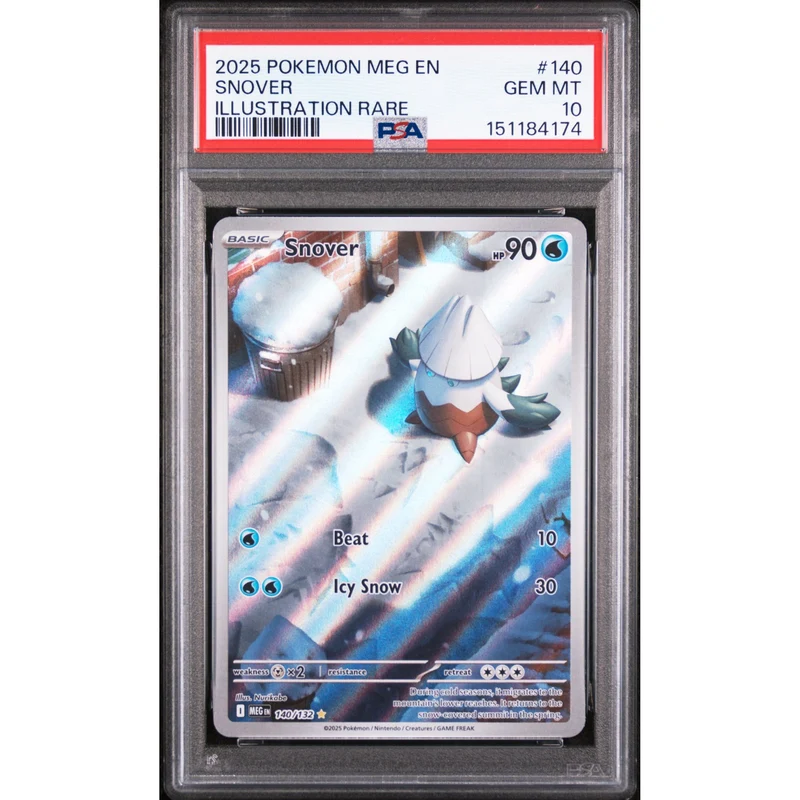 Pokémon TCG: Snover #140 PSA 10 - Mega Evolution