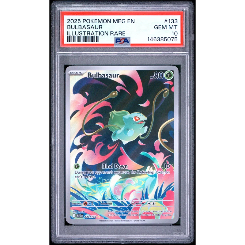 Pokémon TCG: Bulbasaur #133 PSA 10 - Mega Evolution