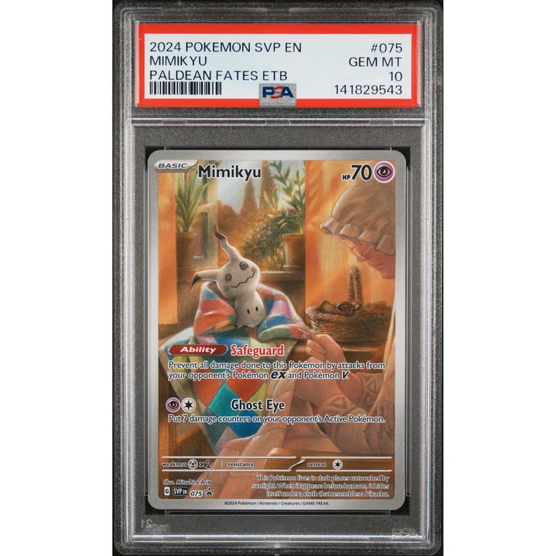Pokémon TCG: Mimikyu #075 PSA 10 - Scarlet & Violet Black Star Promos