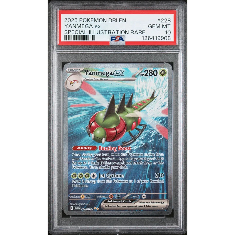 Pokémon TCG: Yanmega Ex #228 PSA 10 - Destined Rivals