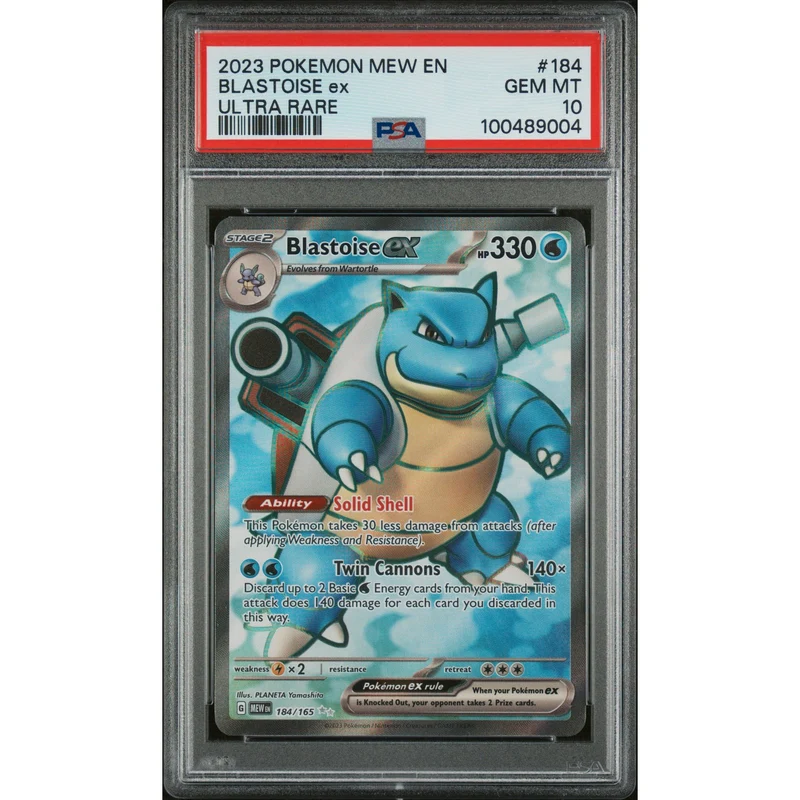 Pokémon TCG: Blastoise Ex #184 PSA 10 - 151