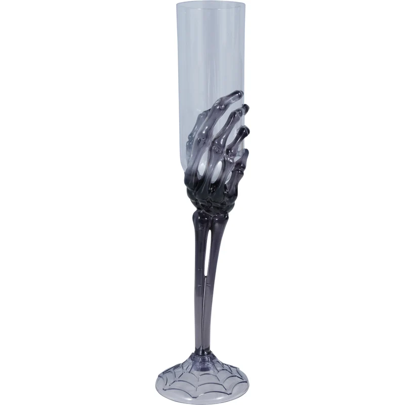 Vinglas i plast skelett 25 cm