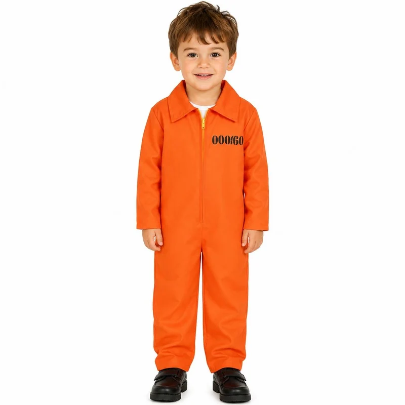 Barndräkt, fånge orange
