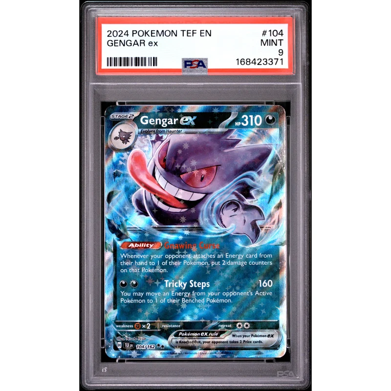 Pokémon TCG: Gengar Ex #104 PSA 9 - Temporal Forces