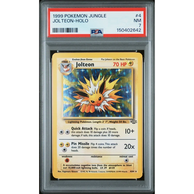 Pokémon TCG: Jolteon Holo #4 PSA 7 - Jungle