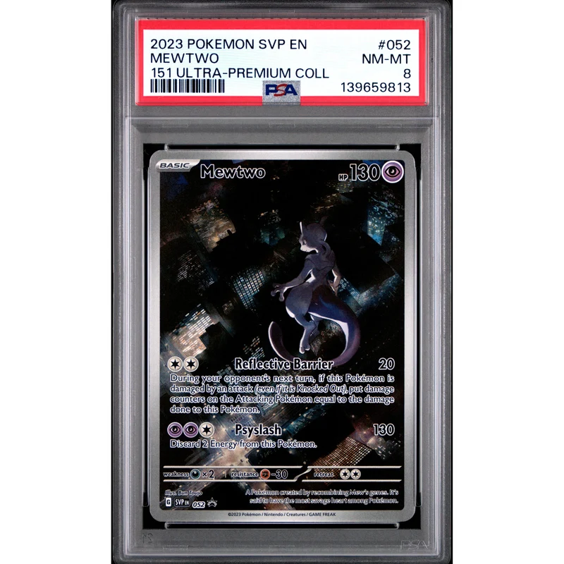 Pokémon TCG: Mewtwo #052 PSA 8 - Scarlet & Violet Black Star Promos