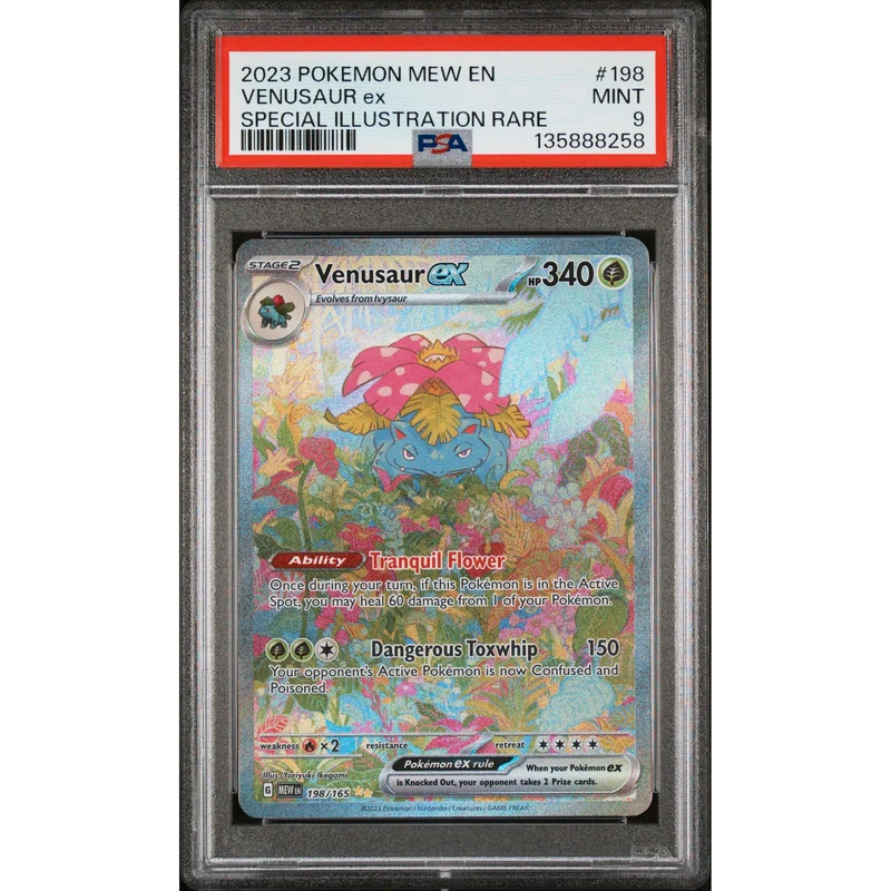 Pokémon TCG: Venusaur Ex #198 PSA 9 - 151