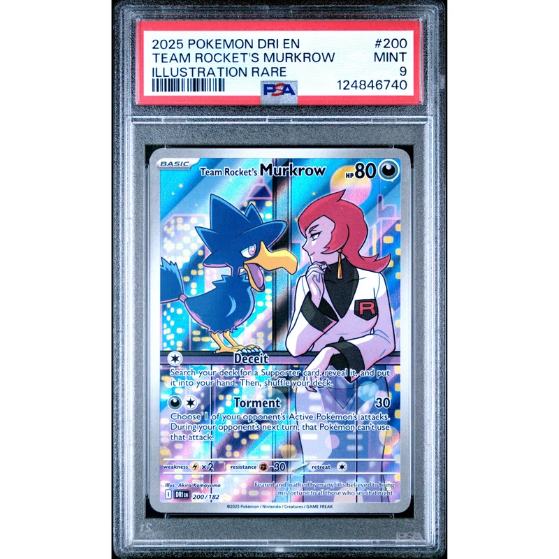 Pokémon TCG: Team Rocket's Murkrow #200 PSA 9 - Destined Rivals