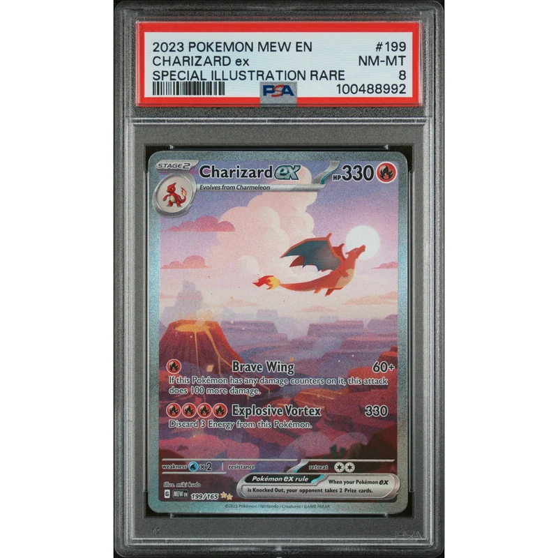 Pokémon TCG: Charizard Ex #199 PSA 8 - 151