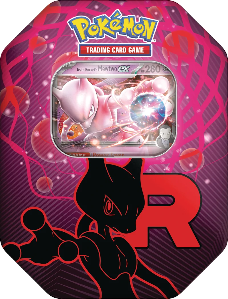 POKEMON TIN EX TEAM ROCKETS MEWTWO