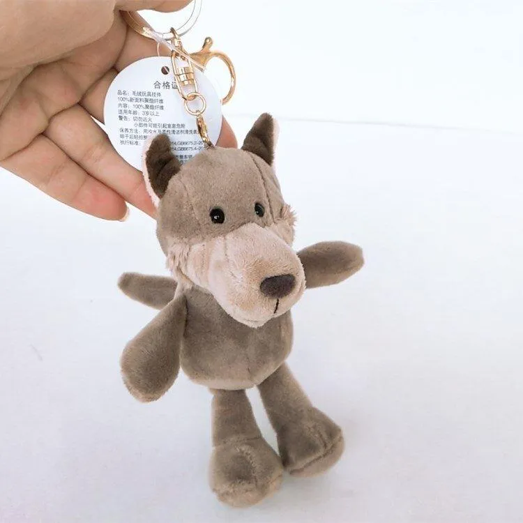 Peluche Loup Porte-Clés