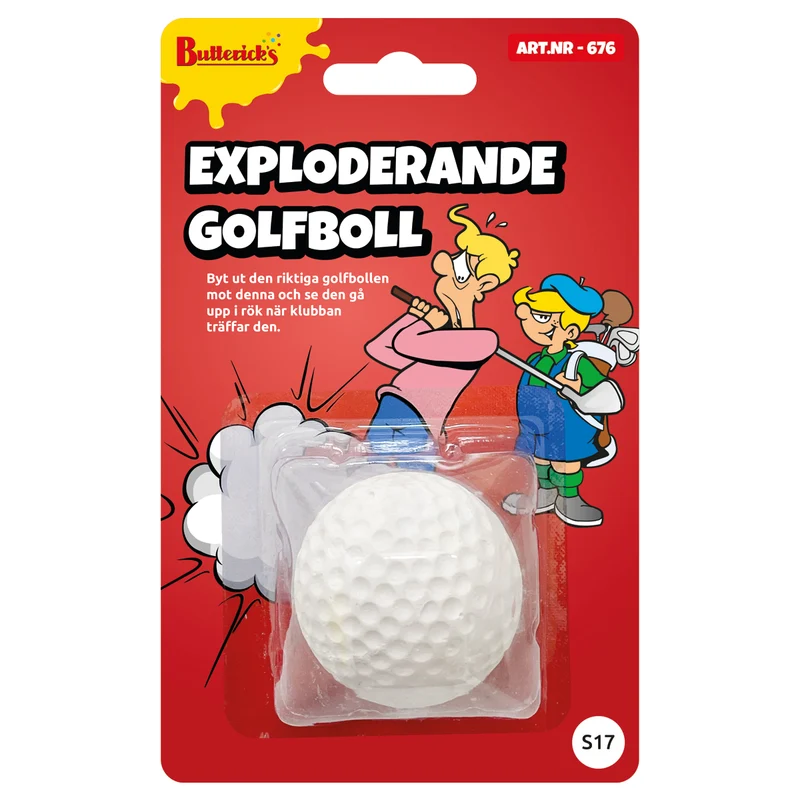 Exploderande golfboll