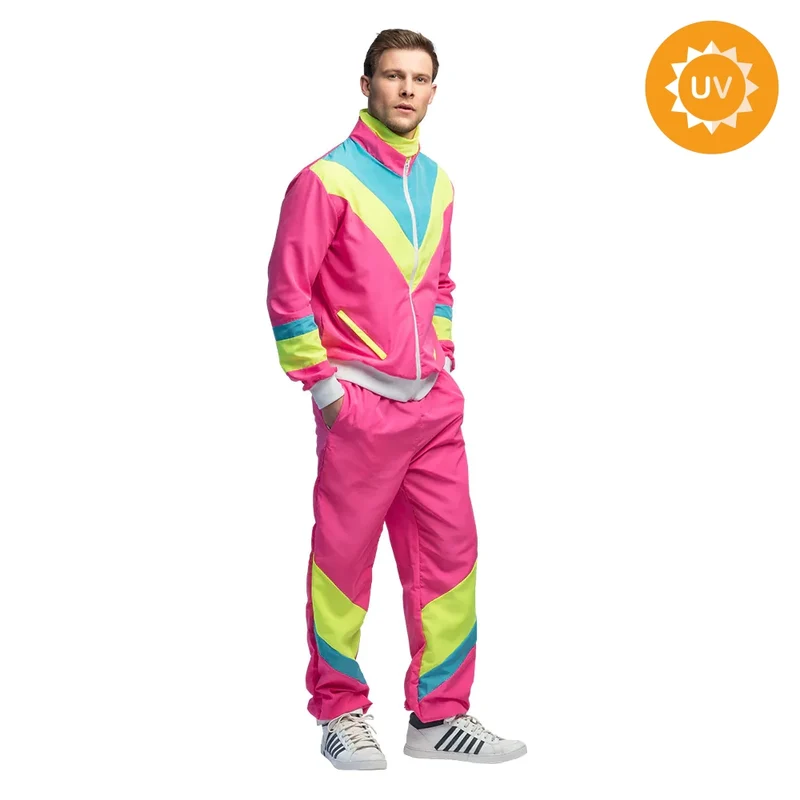 Träningsoverall, neon rosa