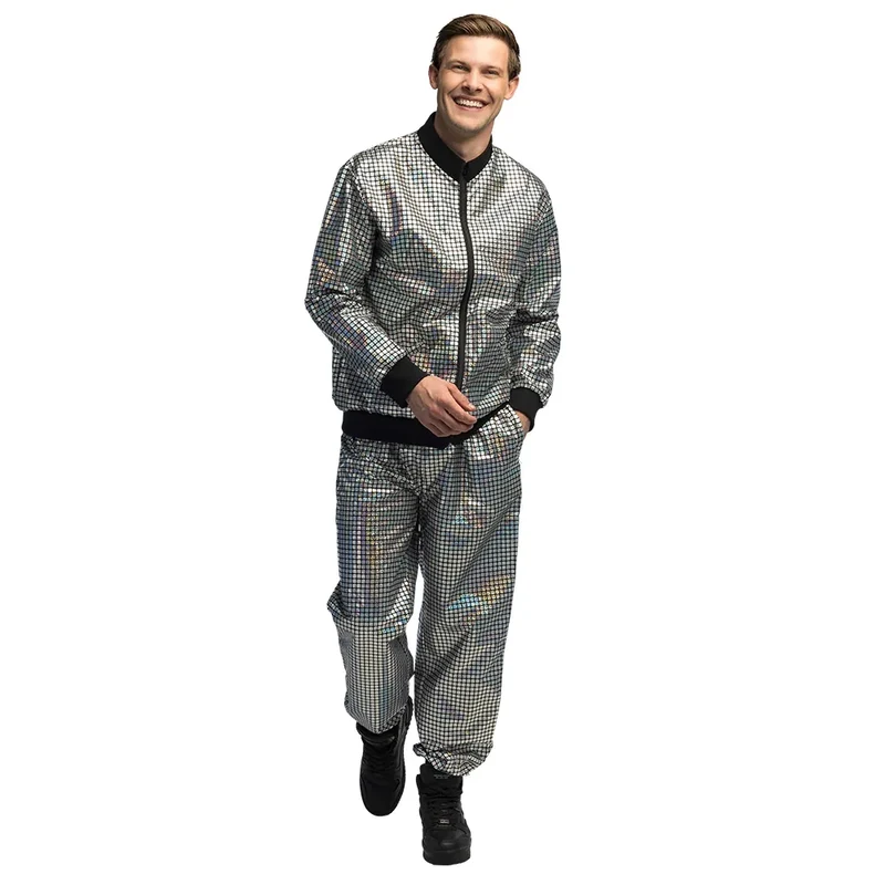 Träningsoverall, disco diamond silver