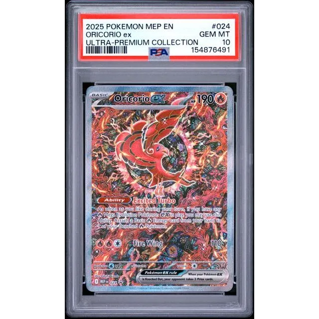 Pokémon TCG: Oricorio Ex #024 PSA 10 - Mega Evolution Promo