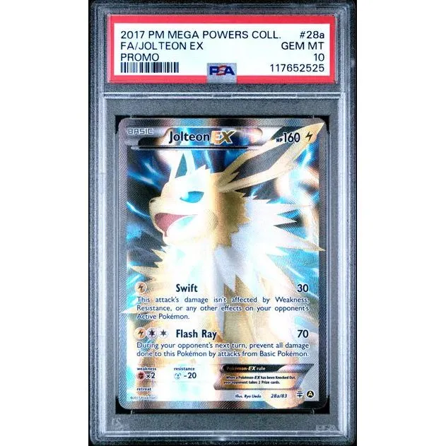 Pokémon TCG: Jolteon Ex 28a PSA 10 - Generations