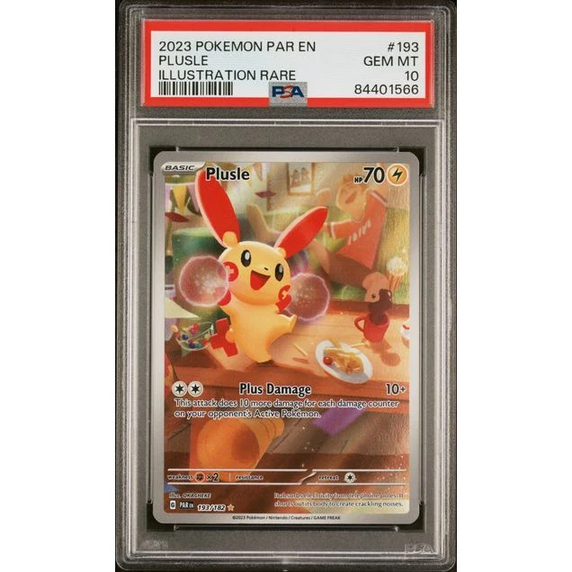 Pokémon TCG: Plusle #193 PSA 10 - Paradox Rift