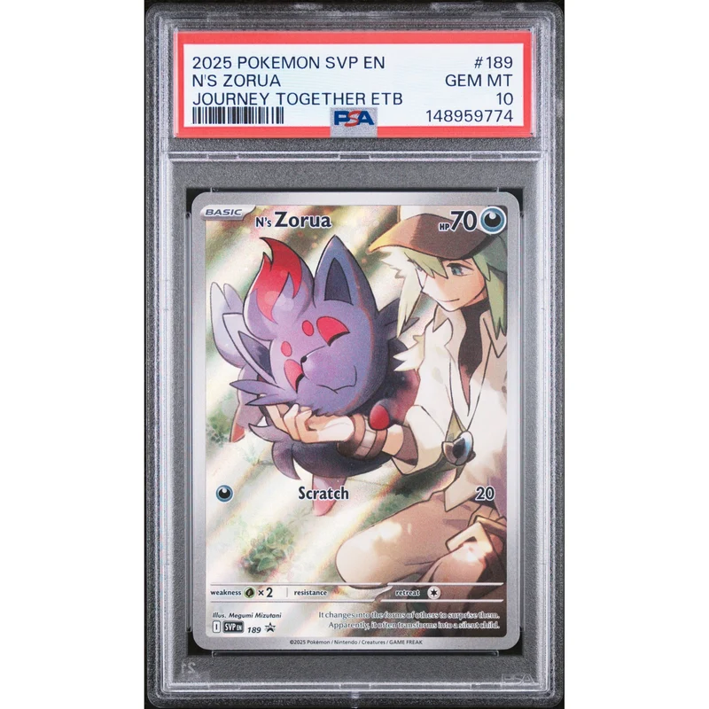 Pokémon TCG: N's Zorua #189 PSA 10 - Scarlet & Violet Promos