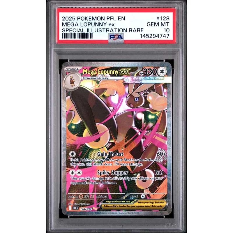Pokémon TCG: Mega Lopunny Ex #128 PSA 10 - Phantasmal Flames
