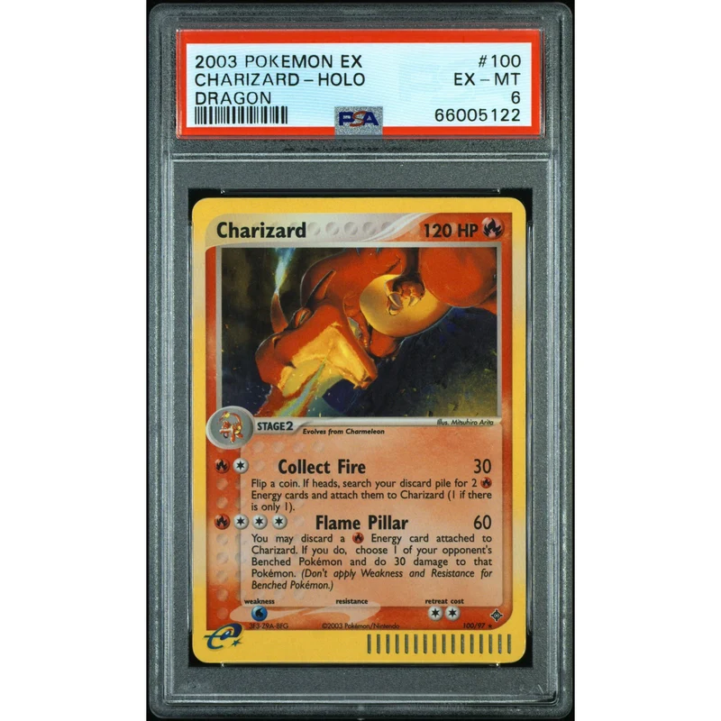 Pokémon TCG: Charizard 100/97 PSA 6 - Dragon