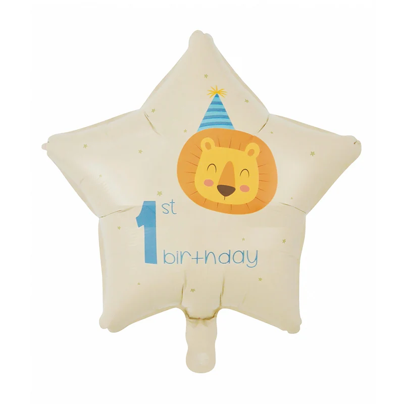 Folieballong, first birthday blå 46 cm