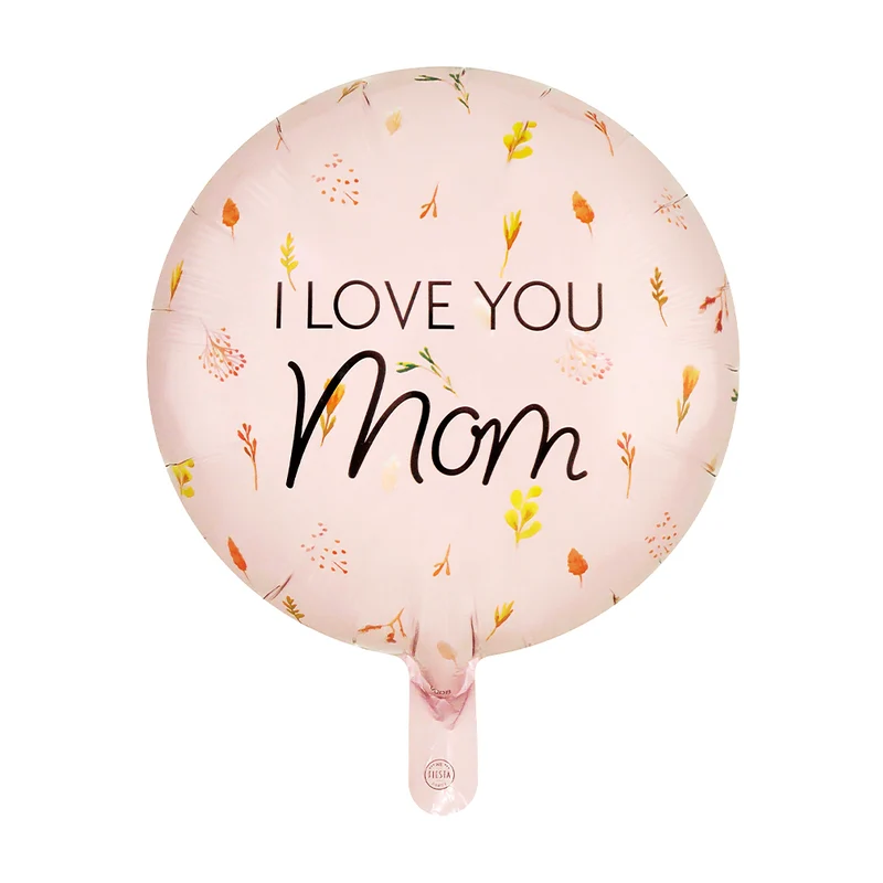 Folieballong, I love you mom 46 cm