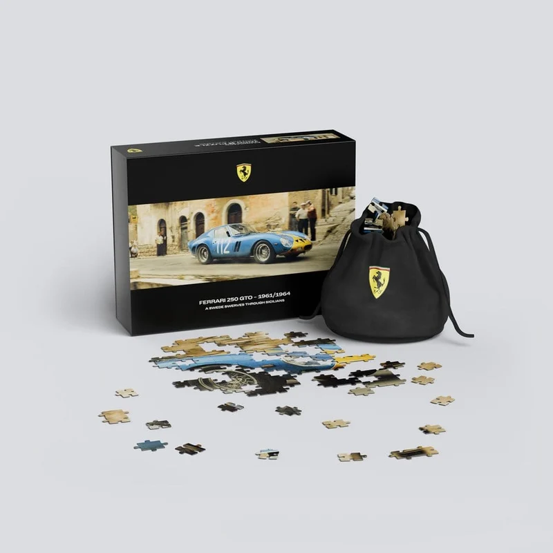 Ferrari 250GTO Premium Puzzle A Swede Swerves Through Sicilians (1000 bitar) 97 x 34 cm