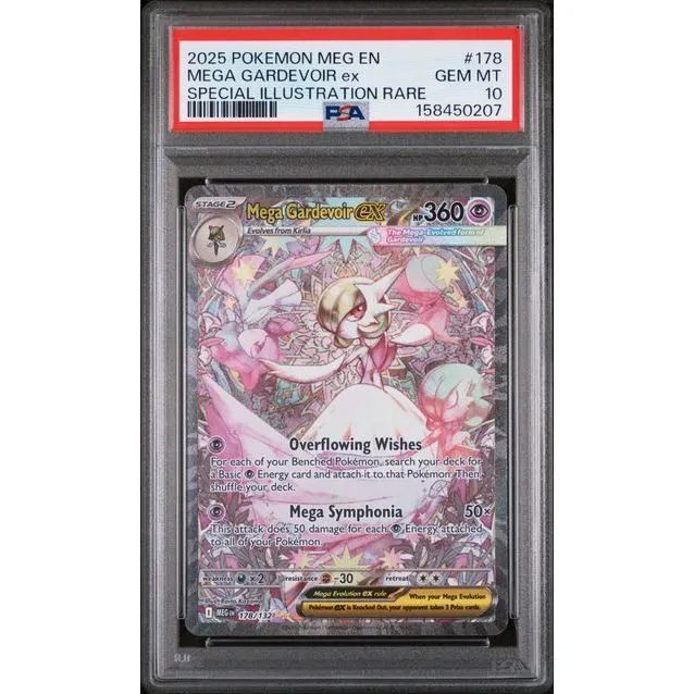 Pokémon TCG: Mega Gardevoir Ex #178 PSA 10 - Mega Evolution