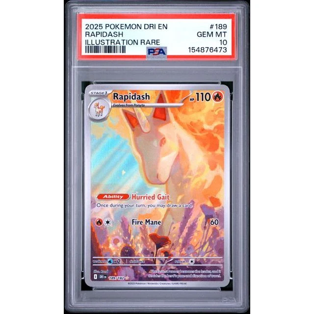 Pokémon TCG: Rapidash #189 PSA 10 - Destined Rivals