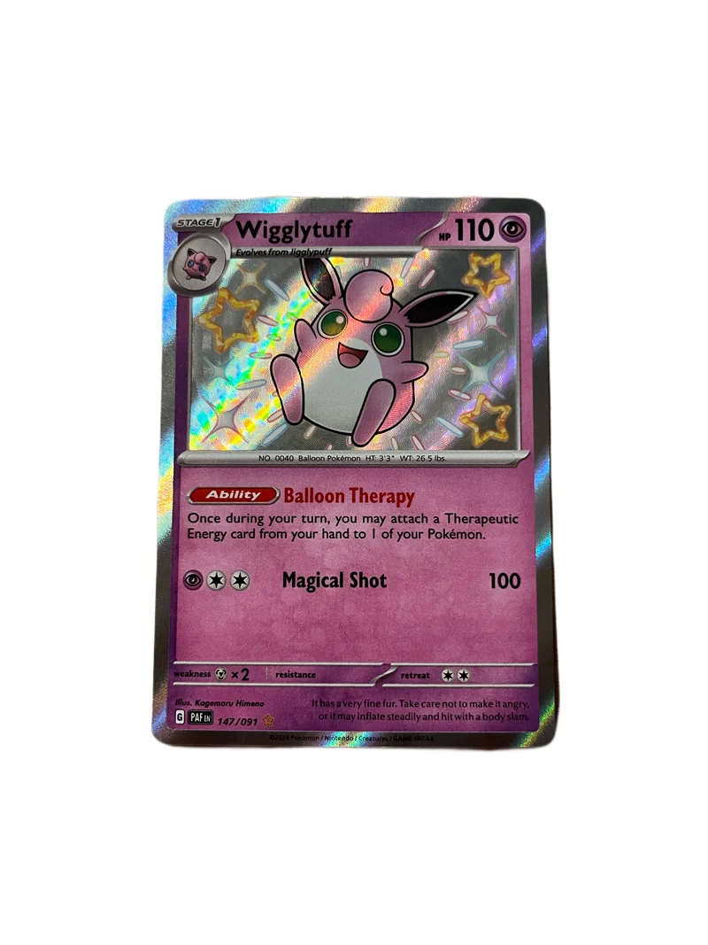 Wigglytuff - 147/091 - Shiny Rare - Paldean Fates