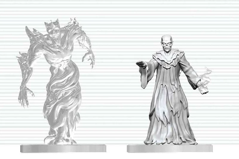 Dungeons & Dragons Nolzur's Marvelous Miniatures omålade figurer Ghast Gravecaller & Wraith 14 cm