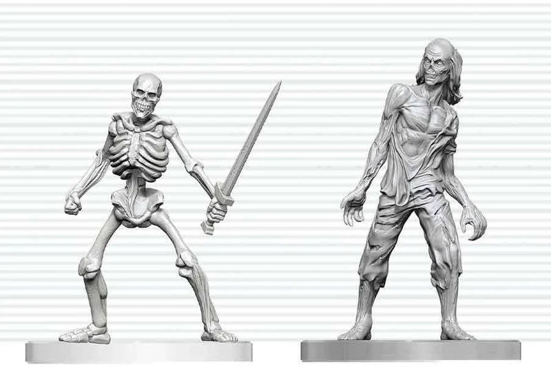 Dungeons & Dragons Nolzur's Marvelous Miniatures Omålade miniatyrer Zombie & Skeleton 14 cm