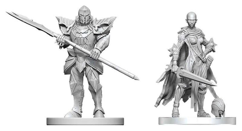 Pathfinder Battles Deep Cuts omålade miniatyrer Nail & Rack Hellknights 14 cm