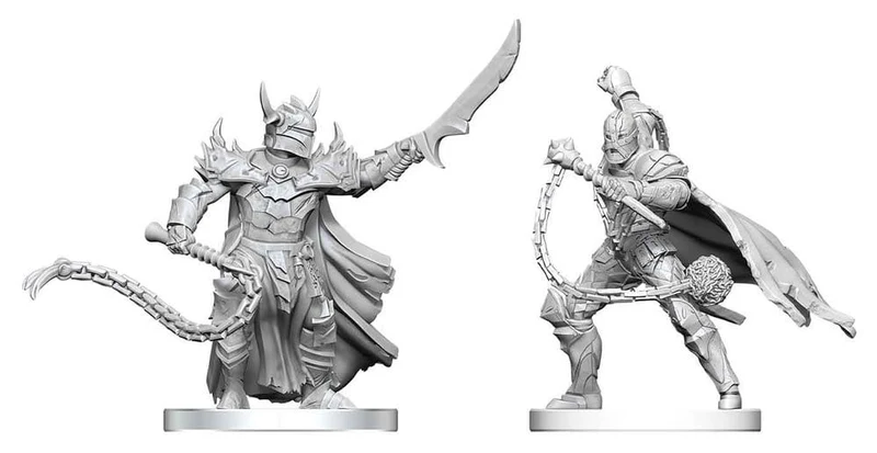 Pathfinder Battles Deep Cuts omålade miniatyrer Scourge & Chain Hellknights 14 cm