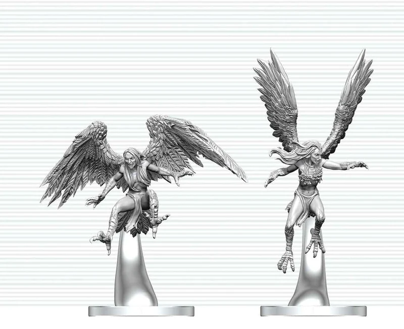 Dungeons & Dragons Nolzur's Marvelous Miniatures Ommålade Harpies 17 cm
