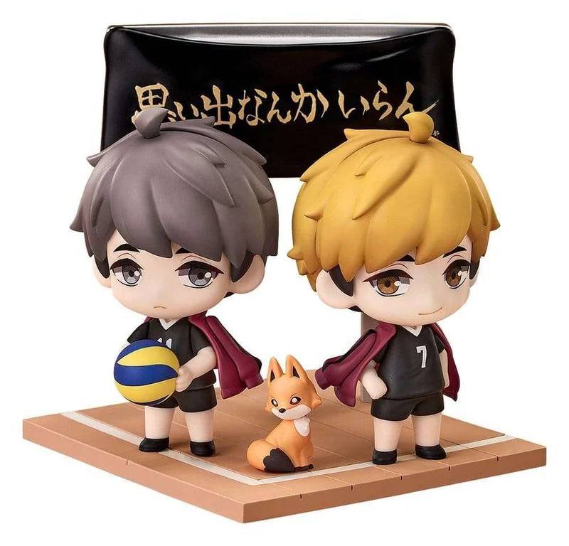 Haikyu!! Qset+ minifigurer 2-pack Atsumu Miya & Osamu Miya 8 cm