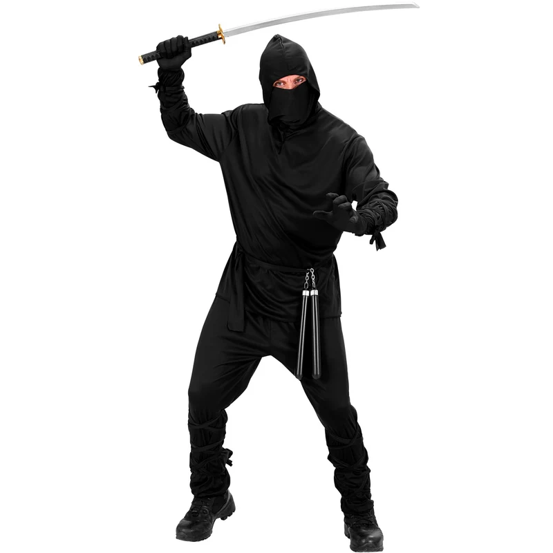 Dräkt, ninja svart