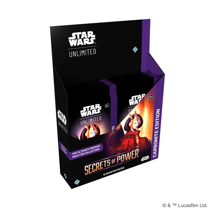 Star Wars: Unlimited - Secrets of Power - Carbonite Booster Box Display