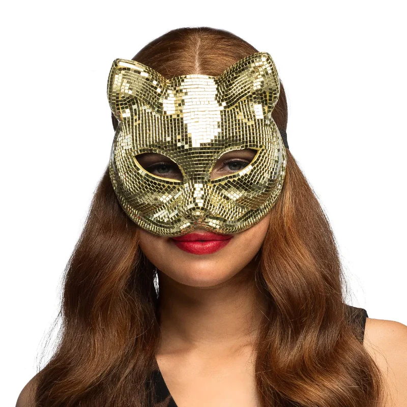 Ögonmask, disco cat gold