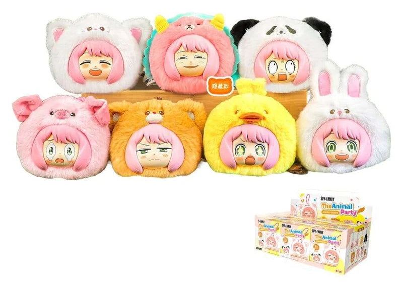 Spy x Family Vinyl Face Plush Animal Party Plush Charms Blind Box-display 14 cm (6)