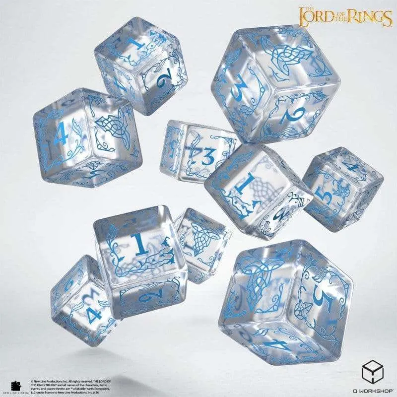 The Lord of the Rings: 10 D6 Dice Set Rivendell (Water)