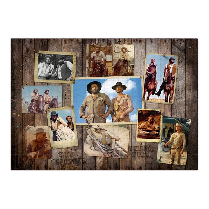 Bud Spencer & Terence Hill Pussel - Western Foto Vägg (1000 bitar)
