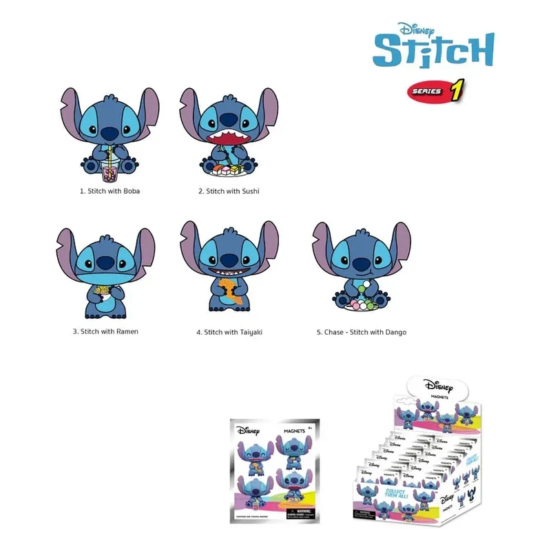 Lilo & Stitch Magneter Stitch Serien 1 Display (12)