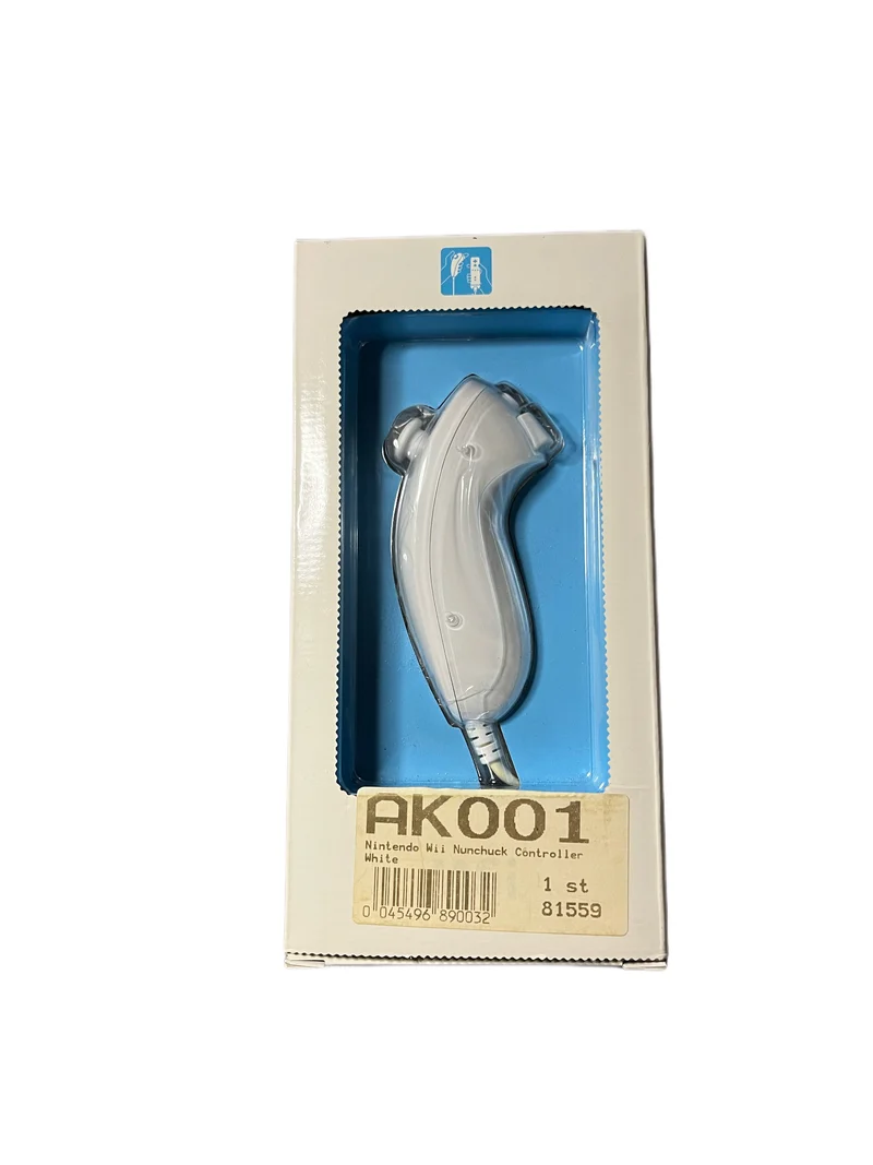 Nunchuk Vit Med Kartong - Nintendo Wii