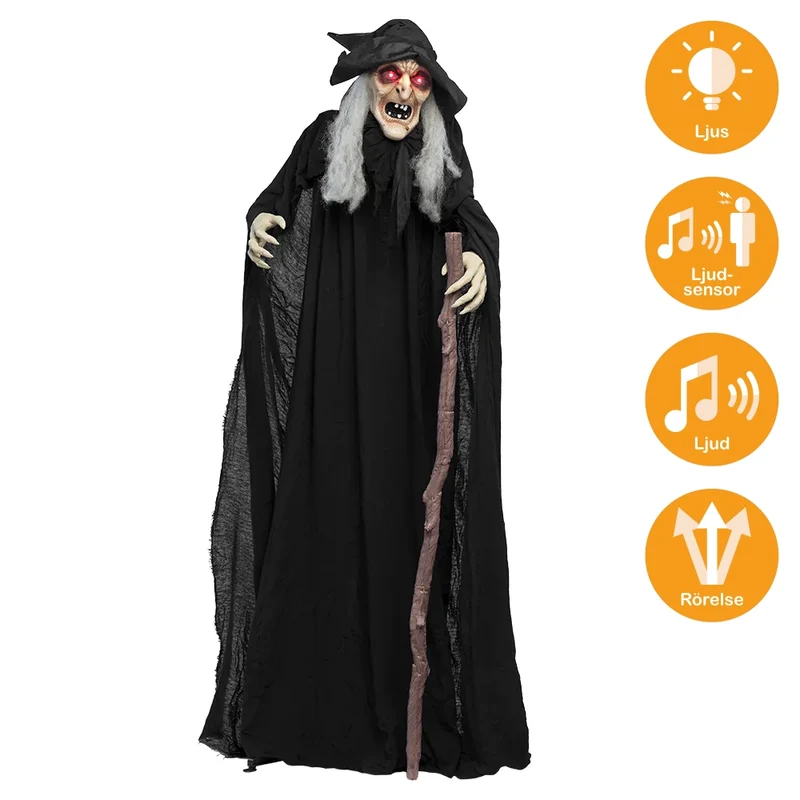Prop animerad, witch endora 170 cm