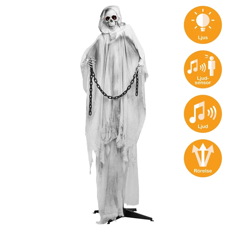 Prop animerad, chained ghost 190 cm