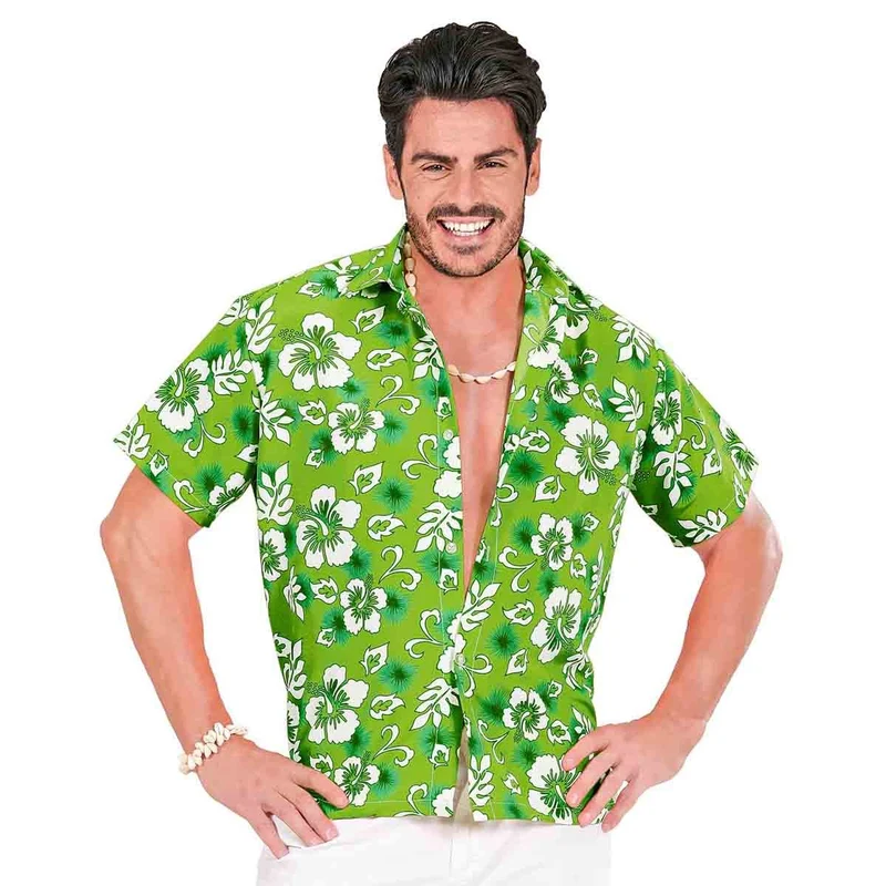 Hawaiiskjorta, grön
